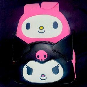 Kuromi and My Melody Loungefly x Sanrio mini backpack